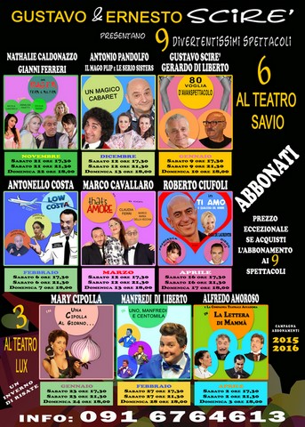 Stagione Teatrale 2015 2016