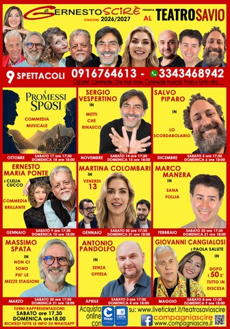 Stagione Teatrale Compagnia Sciré Stagione Teatrale 2026 2027